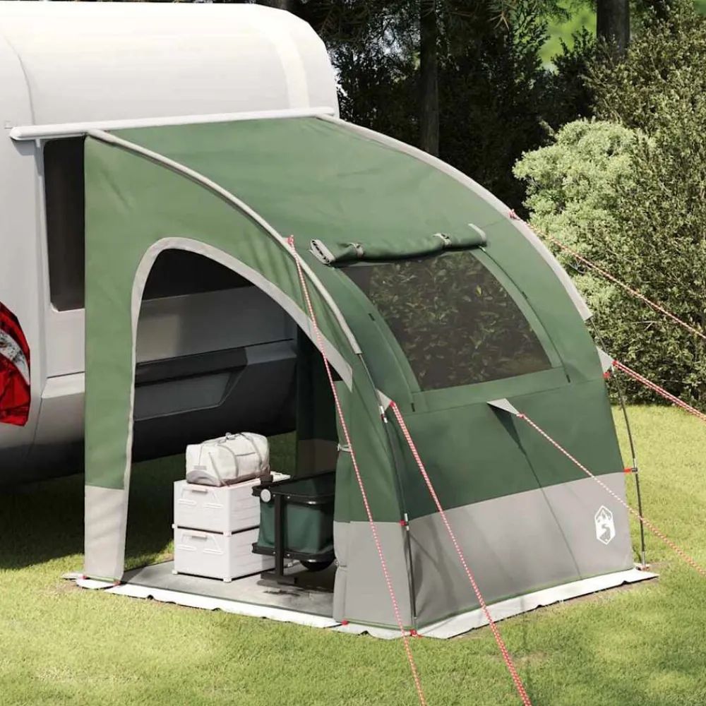 vidaXL Tienda para portón trasero 194 x 180 x 210 cm tafetán Verde Outlet