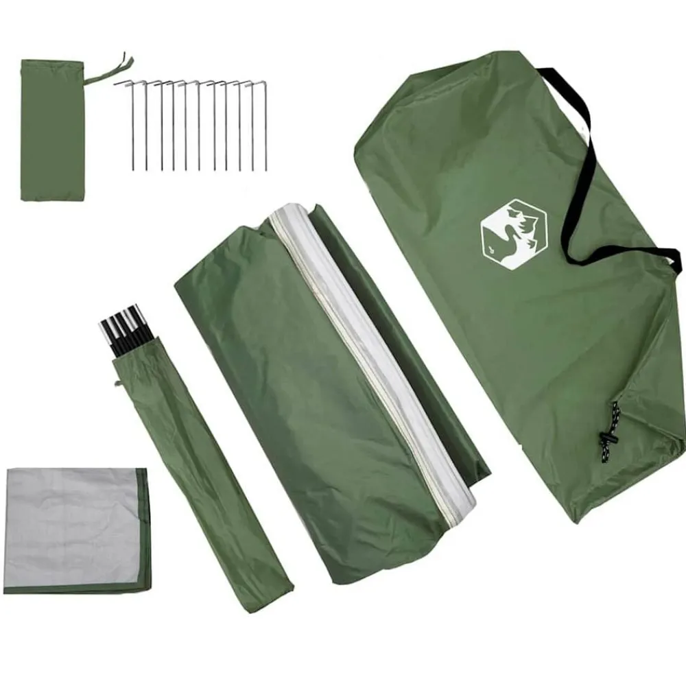 vidaXL Tienda para portón trasero 194 x 180 x 210 cm tafetán Verde Outlet