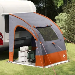 vidaXL Tienda para portón trasero 194 x 180 x 210 cm Gris y naranja New