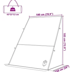 vidaXL Actividades Al Aire Libre-Tienda para portón trasero 190 x 150 x 185 cm tafetán