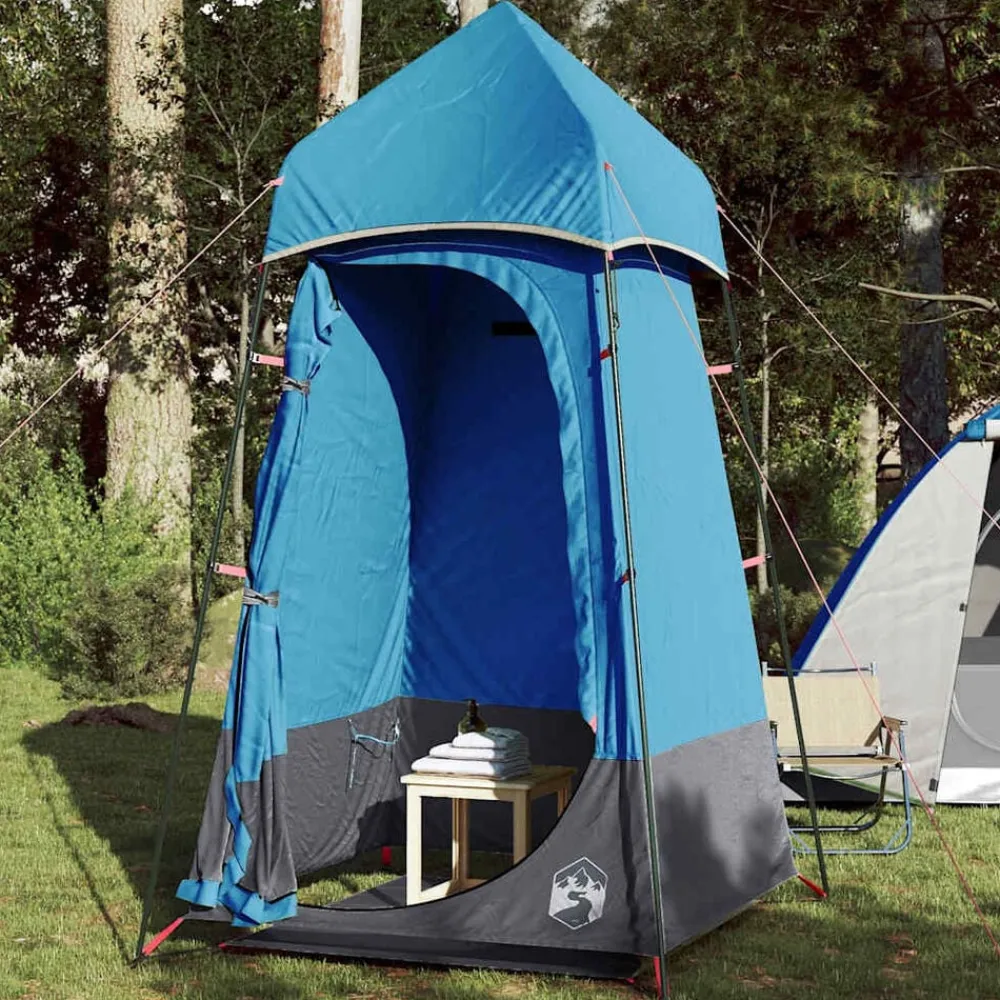 vidaXL Tienda servicio baño impermeable Azul Discount