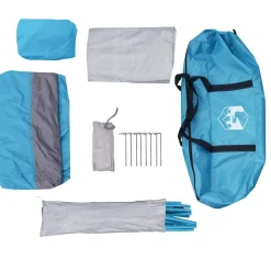 vidaXL Tienda servicio baño impermeable Azul Discount