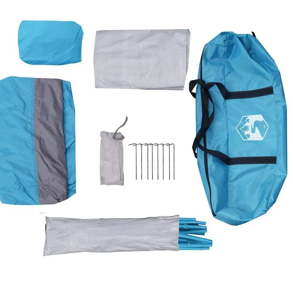 vidaXL Tienda servicio baño impermeable Azul Discount