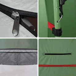 vidaXL Actividades Al Aire Libre-Tienda servicio baño impermeable