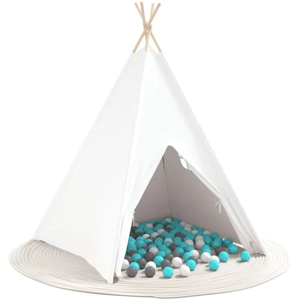 vidaXL Estructuras Para Juegos Al Aire Libre-Tienda tipi 120 x 120 x 150 cm Tela y Plástico