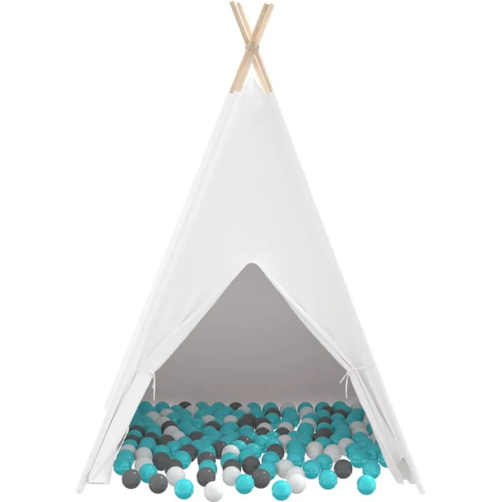 vidaXL Estructuras Para Juegos Al Aire Libre-Tienda tipi 120 x 120 x 150 cm Tela y Plástico