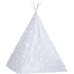 vidaXL Estructuras Para Juegos Al Aire Libre-Tienda tipi para niños con bolsa poliéster 115x115x160 cm