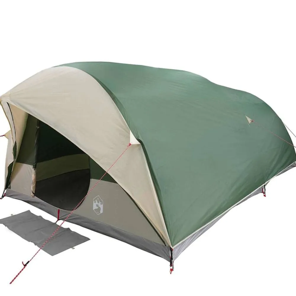 vidaXL Tienda túnel con techo 500 x 348 x 200 cm tafetán Verde Clearance