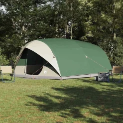 vidaXL Tienda túnel con techo 500 x 348 x 200 cm tafetán Verde Clearance