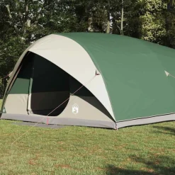 vidaXL Tienda túnel con techo 500 x 348 x 200 cm tafetán Verde Clearance
