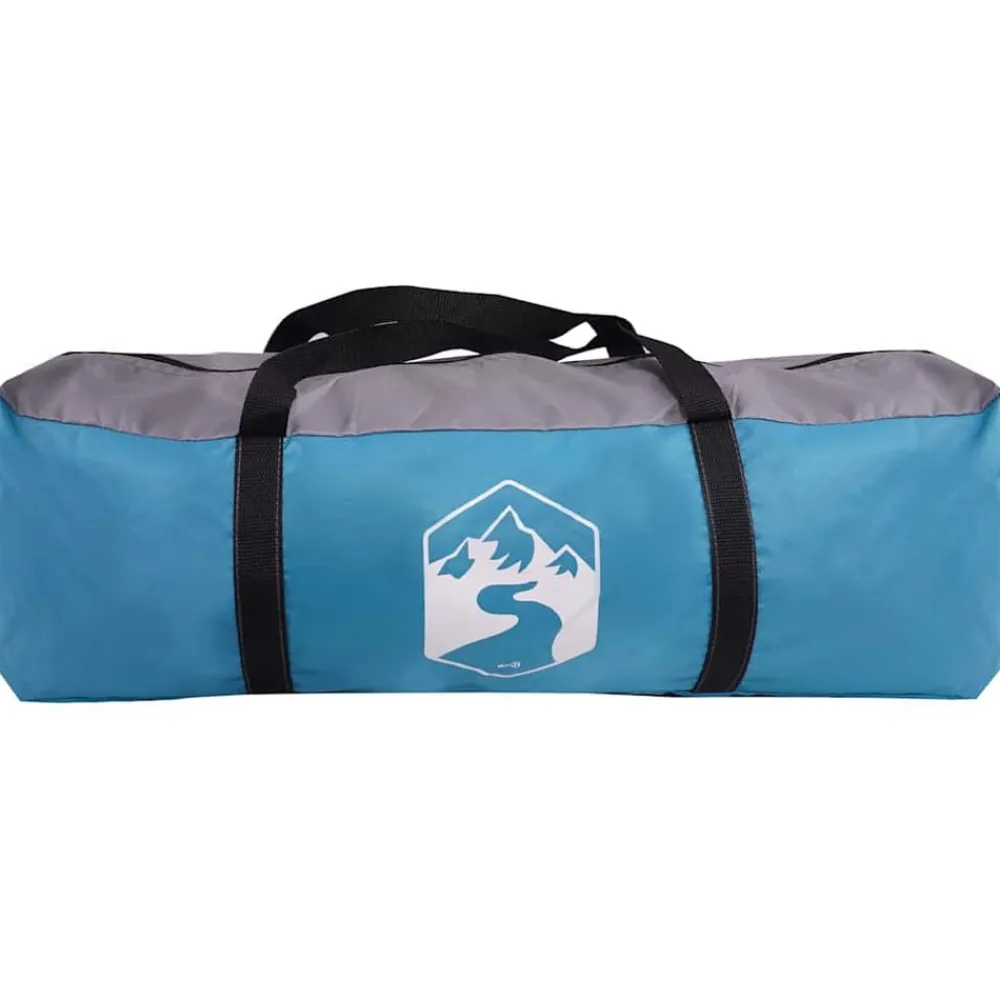 vidaXL Tienda túnel con techo 500 x 348 x 200 cm tafetán Azul New