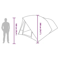 vidaXL Actividades Al Aire Libre-Tienda túnel 500 x 348 x 200 cm tafetán