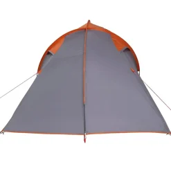 vidaXL Tienda túnel 510 x 240 x 156 cm tafetán Gris y naranja Best