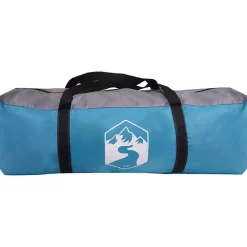 vidaXL Tienda túnel para 4 personas y gris 740 x 370 x 220 cm Azul