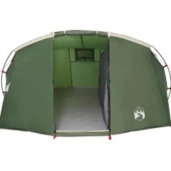 vidaXL Tienda túnel para 4 personas y 318 x 275 x 140 cm Verde Hot