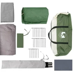 vidaXL Actividades Al Aire Libre-Tienda túnel para 4 personas y 740 x 370 x 220 cm