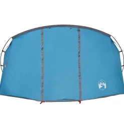 vidaXL Tienda túnel para 4 personas y gris 318 x 275 x 140 cm Azul Clearance