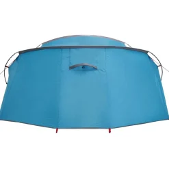 vidaXL Tienda túnel para 4 personas y gris 318 x 275 x 140 cm Azul Clearance