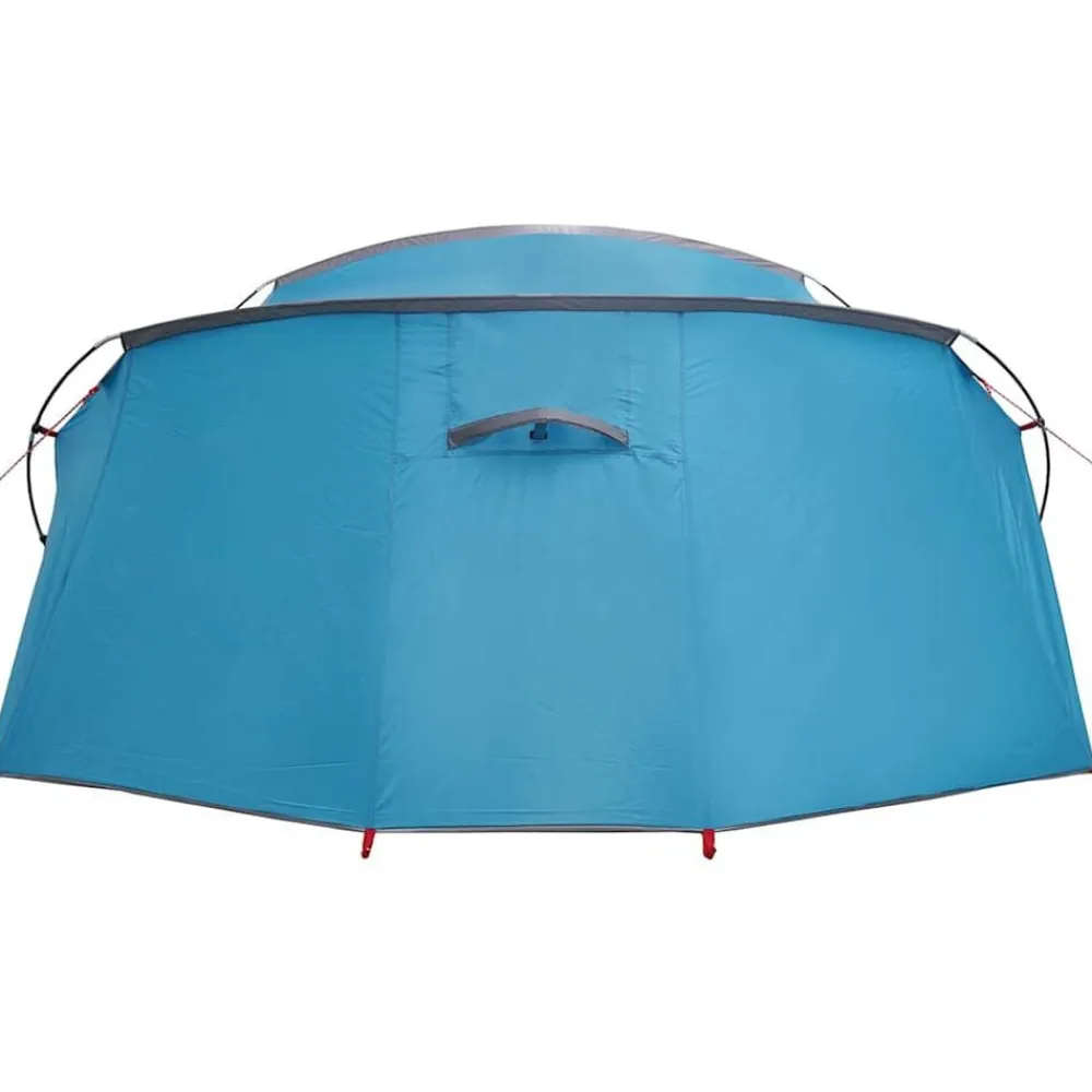 vidaXL Tienda túnel para 4 personas y gris 318 x 275 x 140 cm Azul Clearance