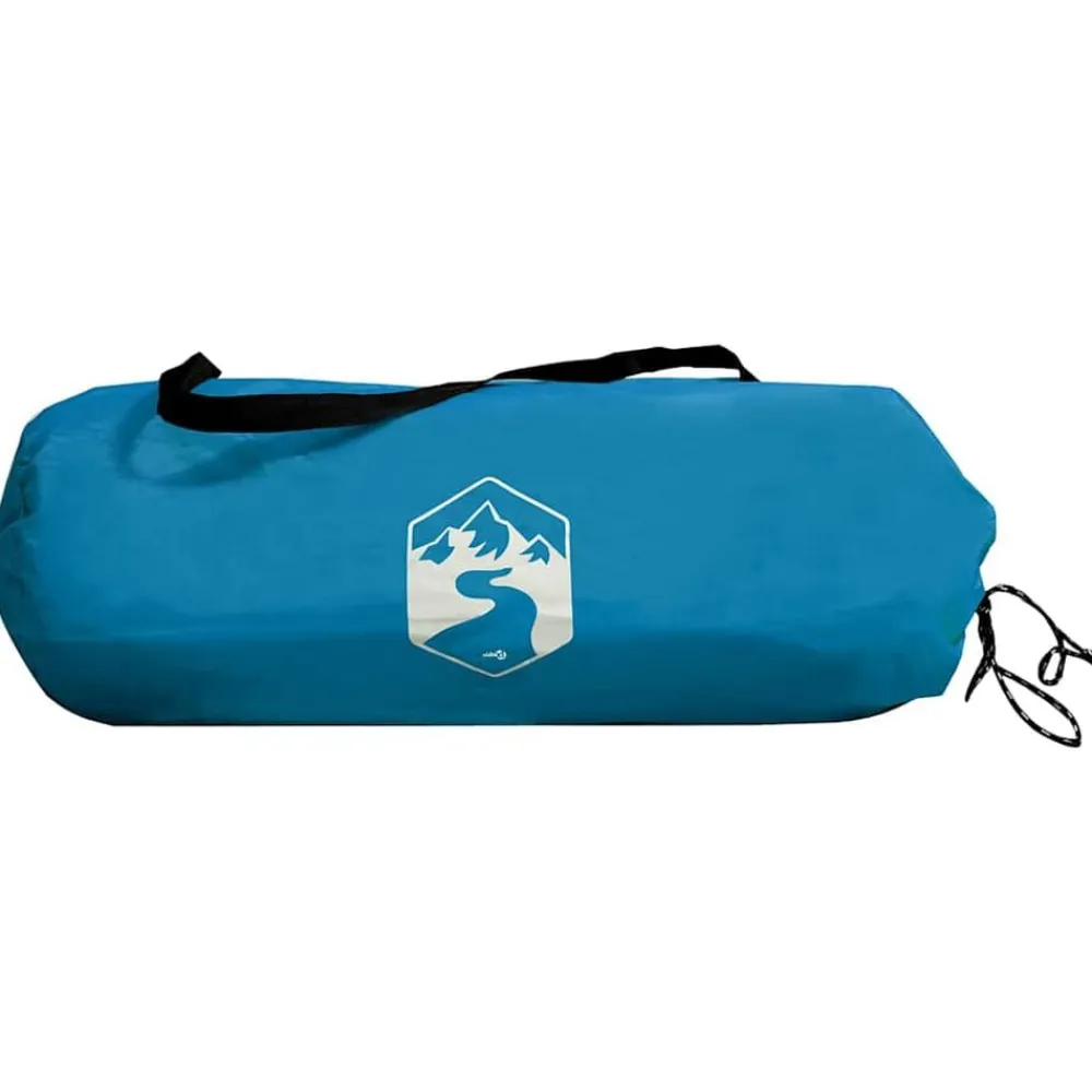 vidaXL Tienda túnel para 4 personas y gris 318 x 275 x 140 cm Azul Clearance