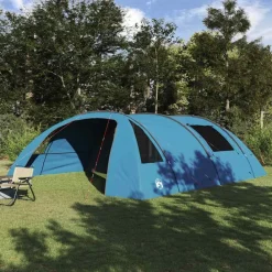vidaXL Actividades Al Aire Libre-Tienda túnel para 6 personas y gris 700 x 590 x 215 cm