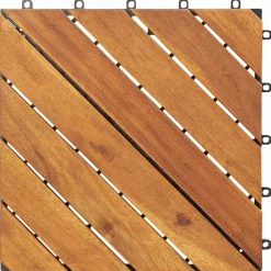 vidaXL Tile de Decking 10 pcs Marrón 30 x 30 cm Madera de Acacia Marrón Online