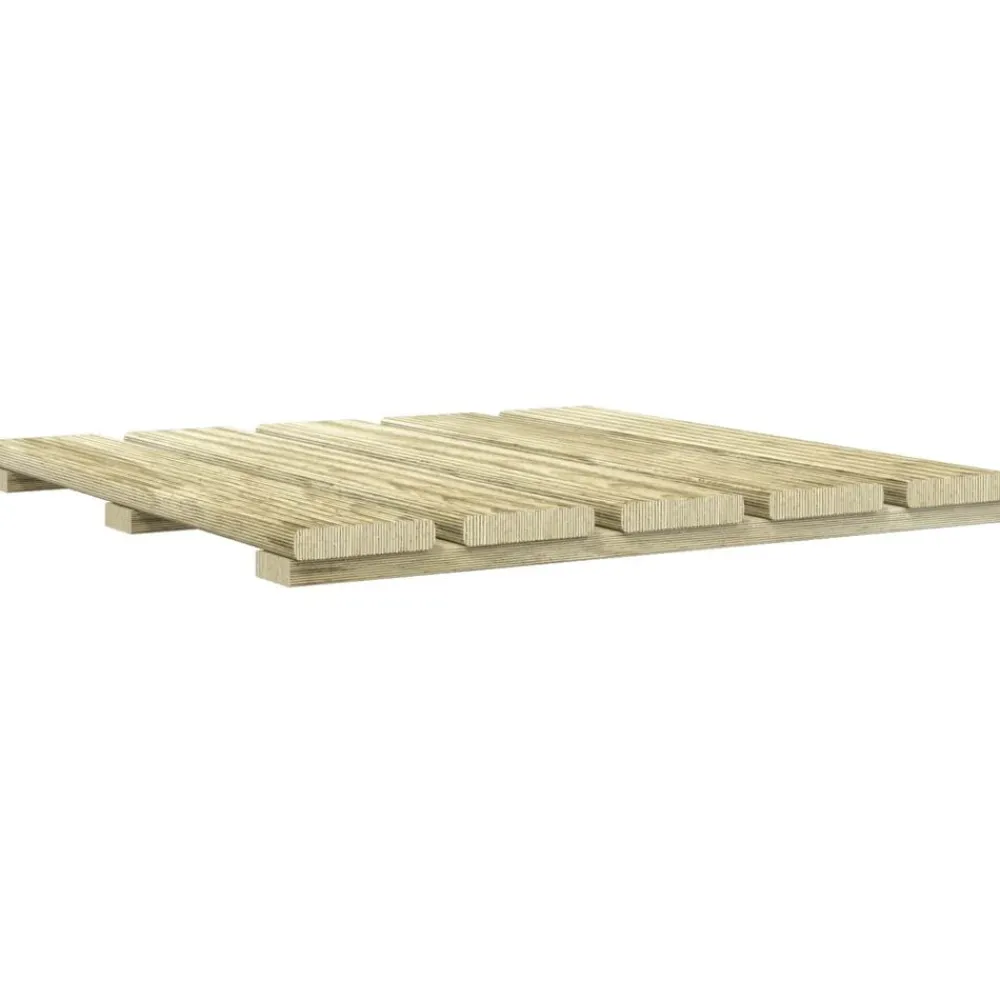 vidaXL Tile de Decking 6 pcs 50 x 50 cm Pino Impregnado Verde Online