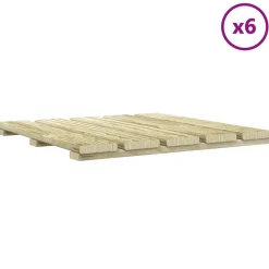 vidaXL Tile de Decking 6 pcs 50 x 50 cm Pino Impregnado Verde Online