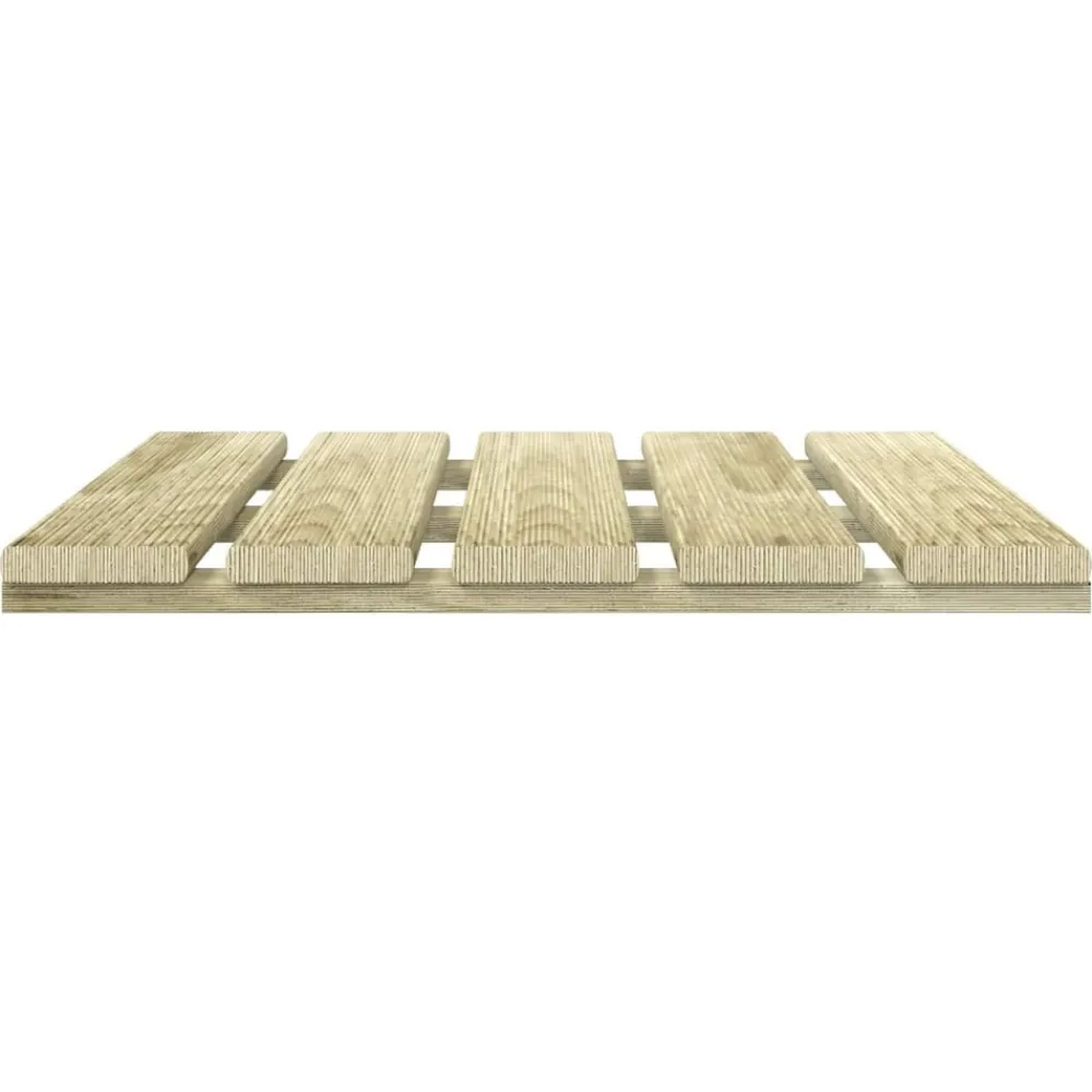 vidaXL Tile de Decking 6 pcs 50 x 50 cm Pino Impregnado Verde Online