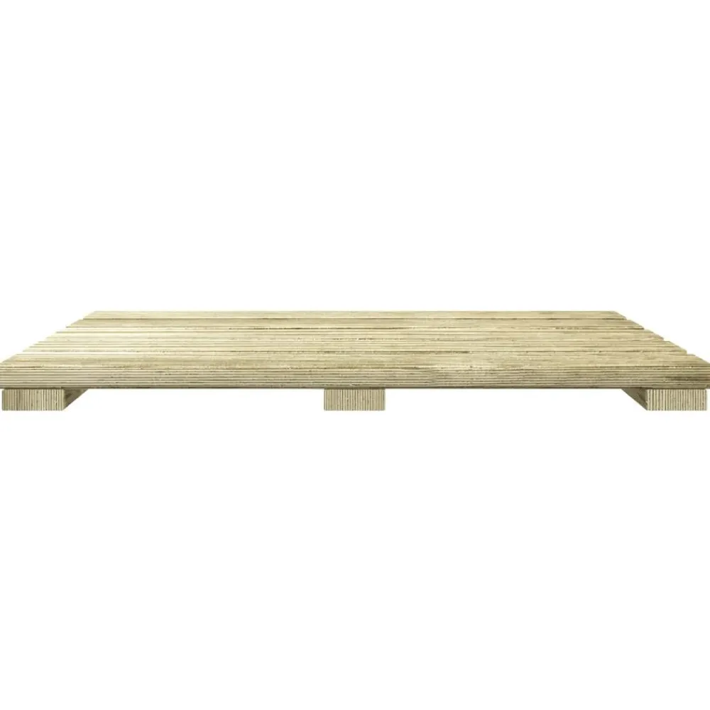 vidaXL Tile de Decking 6 pcs 50 x 50 cm Pino Impregnado Verde Online