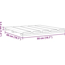 vidaXL Tile de Decking 6 pcs 50 x 50 cm Pino Impregnado Verde Online
