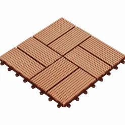 vidaXL Productos Del Hogar-Tile de Decking 11 pcs Teca 30 x 30 cm WPC