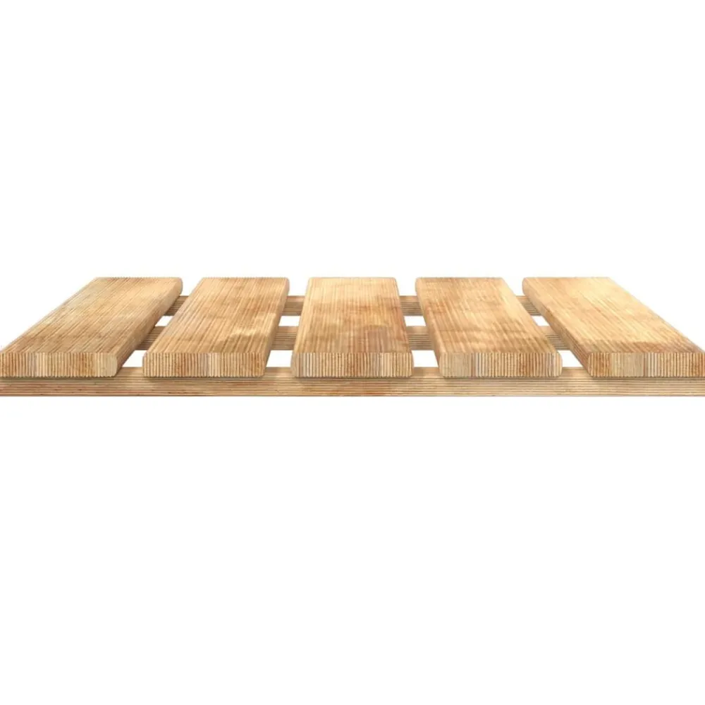 vidaXL Productos Del Hogar-Tile de Decking 6 pcs Marrón 50 x 50 cm Pino Impregnado Marrón