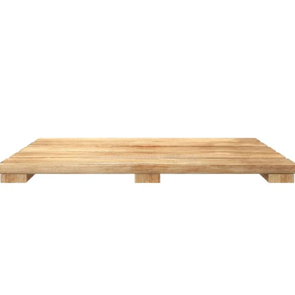 vidaXL Productos Del Hogar-Tile de Decking 6 pcs Marrón 50 x 50 cm Pino Impregnado Marrón
