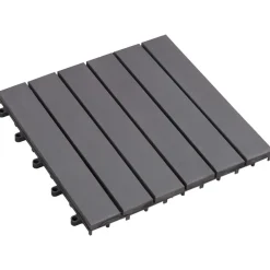 vidaXL Productos Del Hogar-Tile de Decking 10 pcs 30 x 30 cm Madera de Acacia