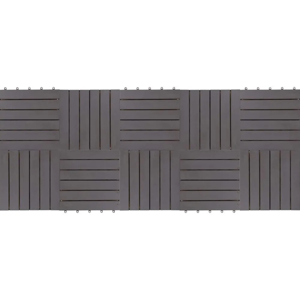 vidaXL Productos Del Hogar-Tile de Decking 10 pcs 30 x 30 cm Madera de Acacia