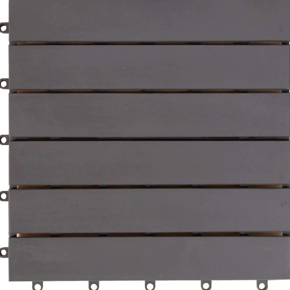 vidaXL Productos Del Hogar-Tile de Decking 10 pcs 30 x 30 cm Madera de Acacia