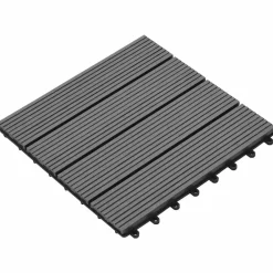 vidaXL Productos Del Hogar-Tile de Decking 11 pcs 30 x 30 cm WPC