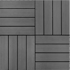 vidaXL Productos Del Hogar-Tile de Decking 11 pcs 30 x 30 cm WPC