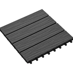 vidaXL Productos Del Hogar-Tile de Decking Diseño 3D 11 pcs 30 x 30 cm WPC