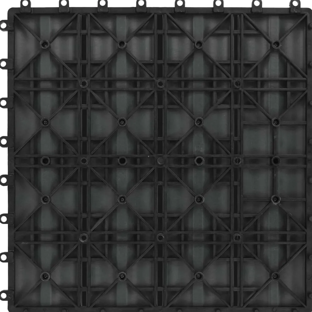 vidaXL Productos Del Hogar-Tile de Decking Diseño 3D 11 pcs 30 x 30 cm WPC