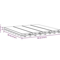 vidaXL Tile de Decking Diseño 3D 11 pcs Marrón Claro 30 x 30 cm WPC Marrón claro New