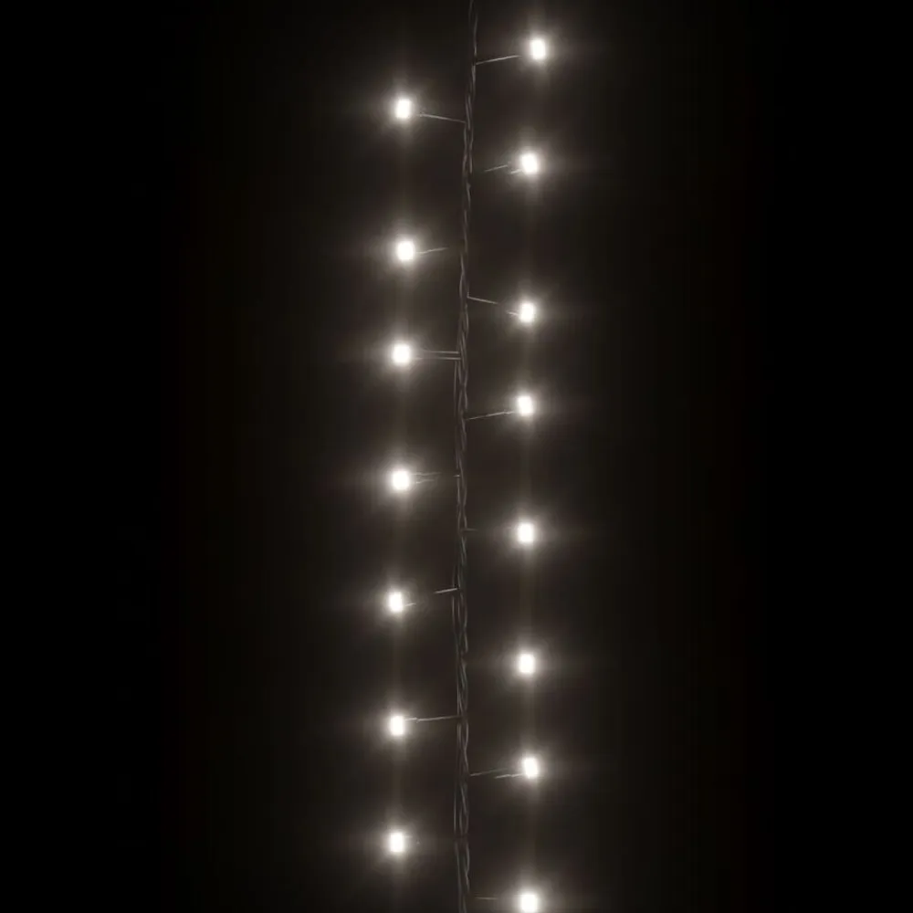 vidaXL Decoración-Tira de luces compacta con 400 LED PVC blanco frío 13 m
