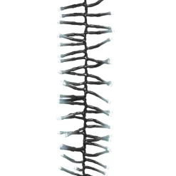 vidaXL Tira de luces de racimo con 400 LED PVC blanco frío 7,4 m Blanco fr&iacute;o y verde oscuro Discount
