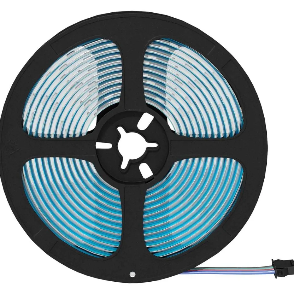 vidaXL Iluminación-Tira LED 2 pcs Negro y Transparente 4700 mm Cobre y plástico