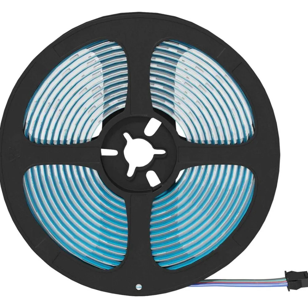 vidaXL Iluminación-Tira LED 2 pcs Negro y Transparente 5100 mm Cobre y plástico