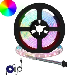 vidaXL Tira LED 2 pcs Negro y Transparente 1300 mm Cobre y plástico Online