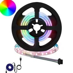 vidaXL Iluminación-Tira LED 2 pcs Negro y Transparente 550 mm Cobre y plástico