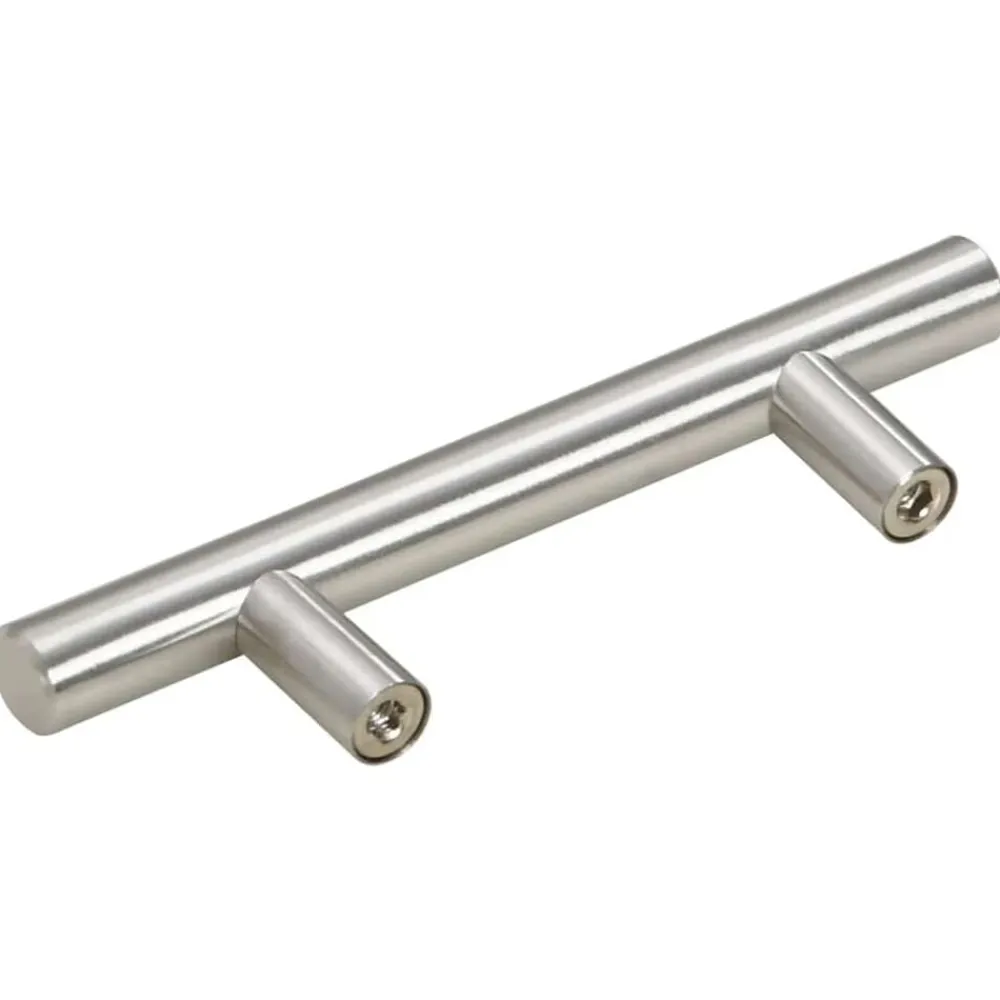 vidaXL Accesorios De Bricolaje-Tiradores para armarios 10 uds acero inoxidable 64 mm