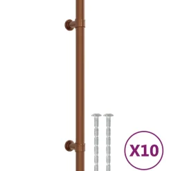 vidaXL Accesorios De Bricolaje-Tiradores para armarios 10 uds acero inoxidable 160 mm